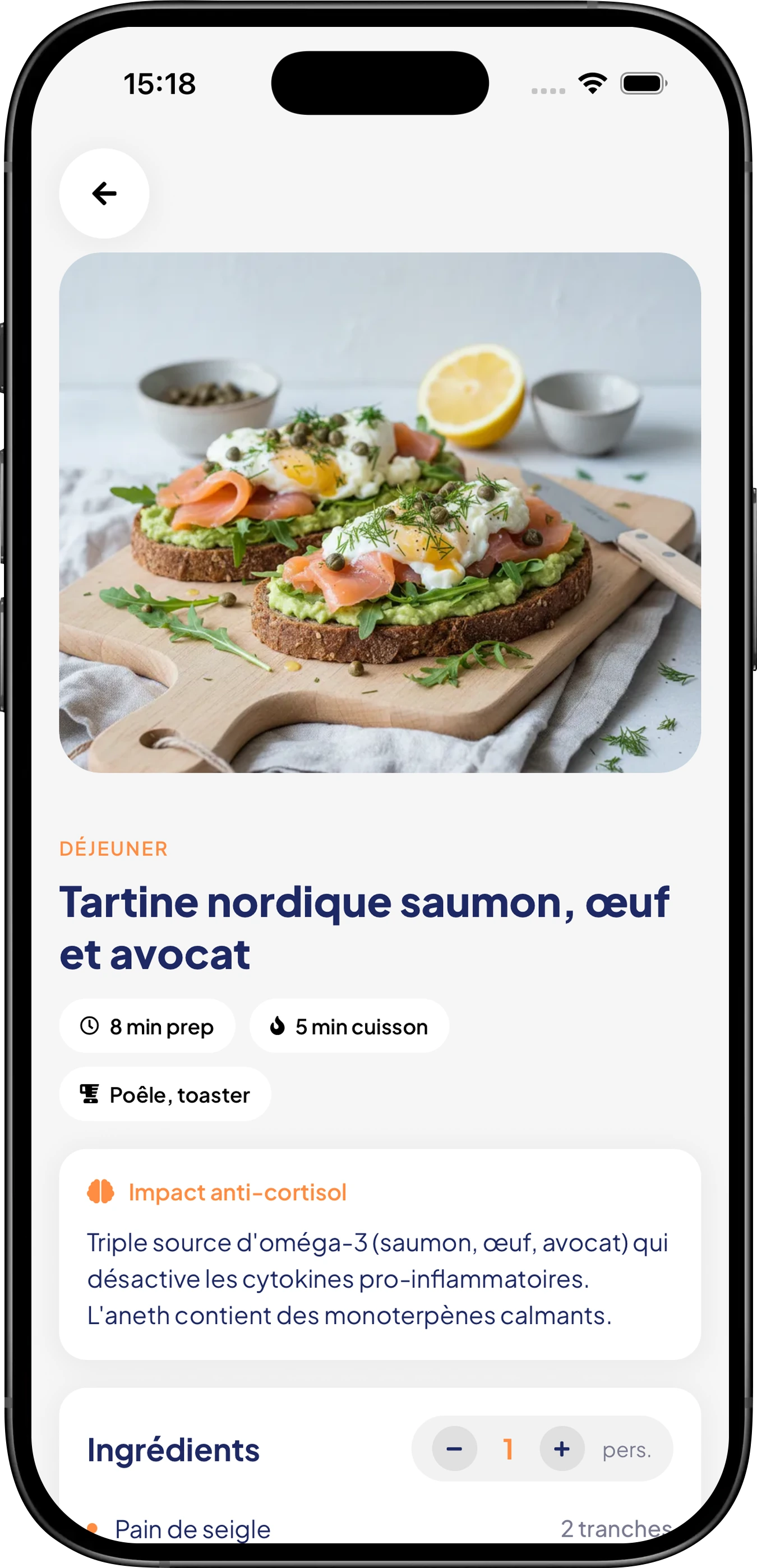Idées de recettes équilibrées Cortifit