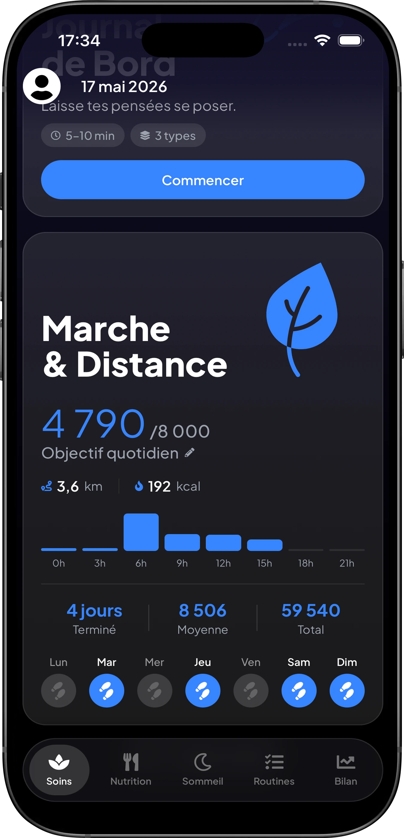 Suivi de l'activité physique Cortifit